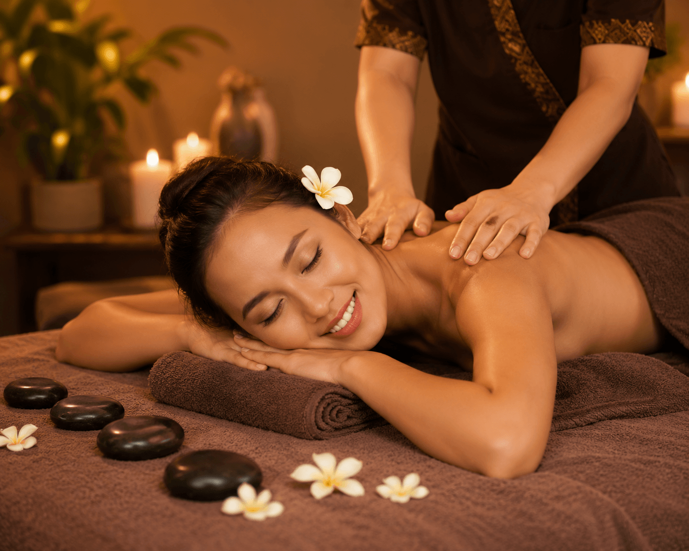 Thai Hoofd nek schouder en rug massage