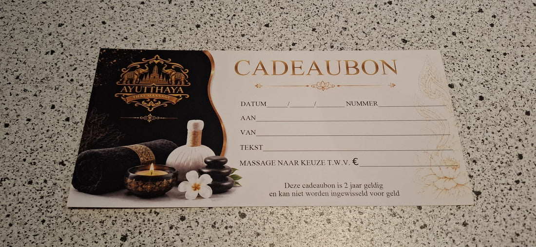 Massage cadeaubon