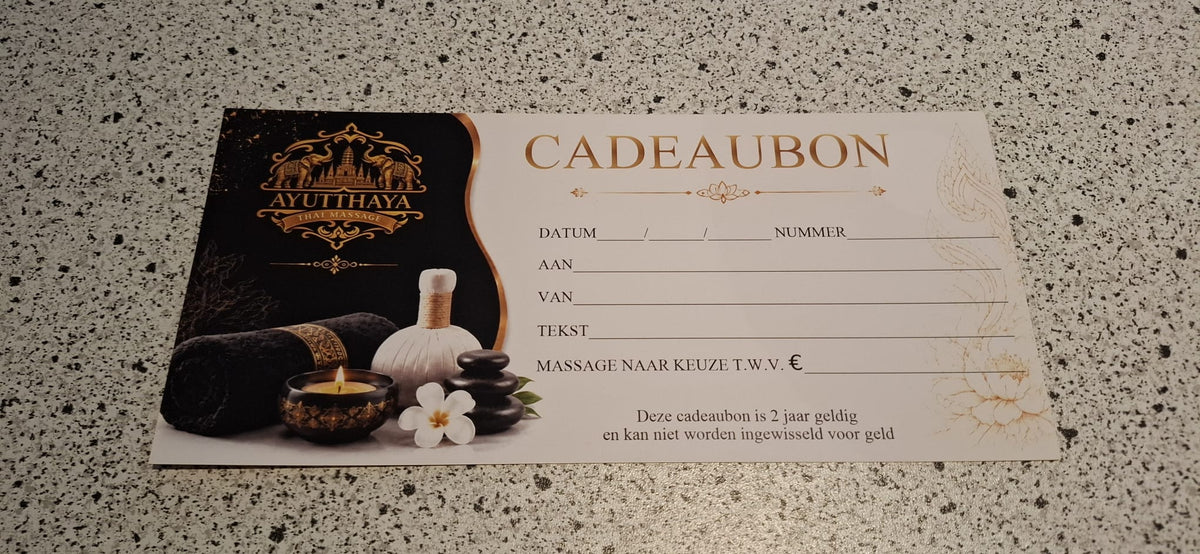 Massage cadeaubon